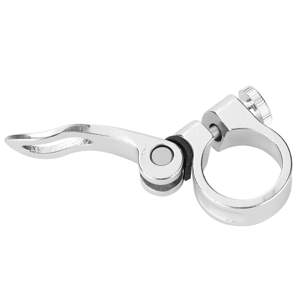 VGEBY1 Quick Release Aluminum Alloy Seat Post Clamp for Road Bikes & Casual Bikes - Secure Bike Seat Adjustment for Commuting & Leisure Cycling