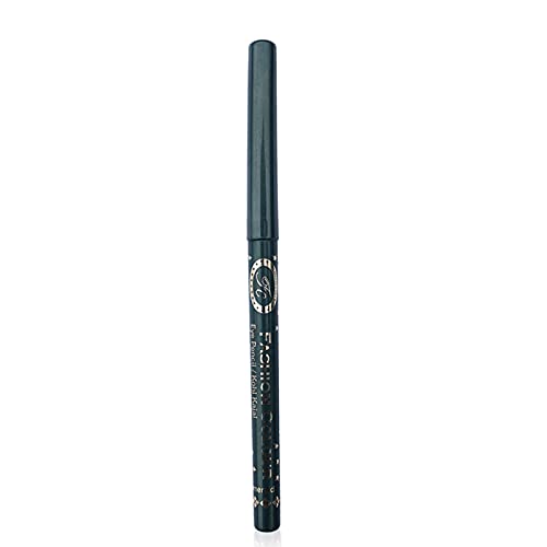Waterproof & Long-Lasting Black Kajal Eyeliner - 24HR Smudge-Proof Makeup Pencil with Multipurpose Sponge | Perfect for Swimming, Gym & All-Day Wear