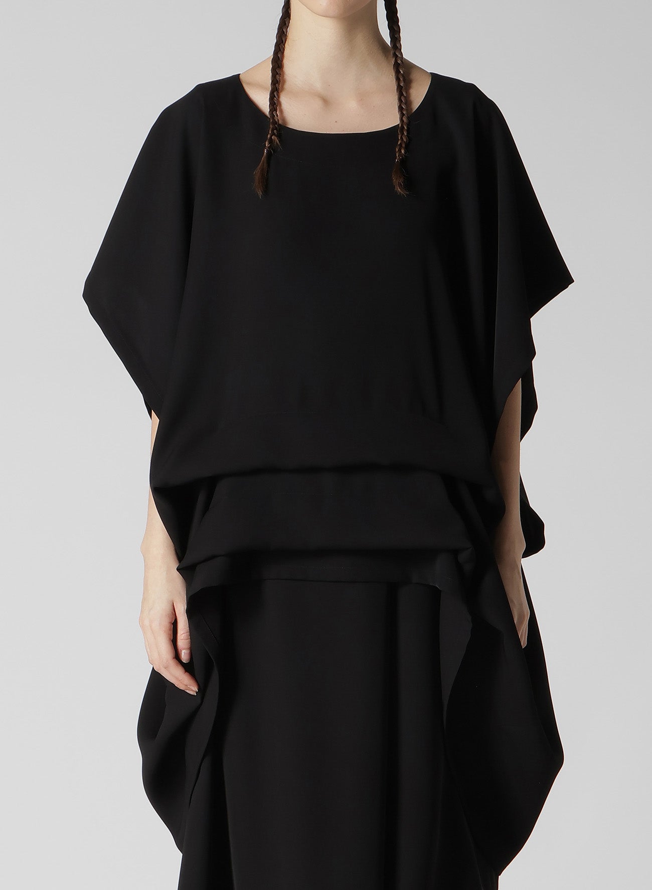 Double Satin Tuck Blouse for Women - Elegant & Comfortable Button-Up Shirt for Office, Party & Casual Wear