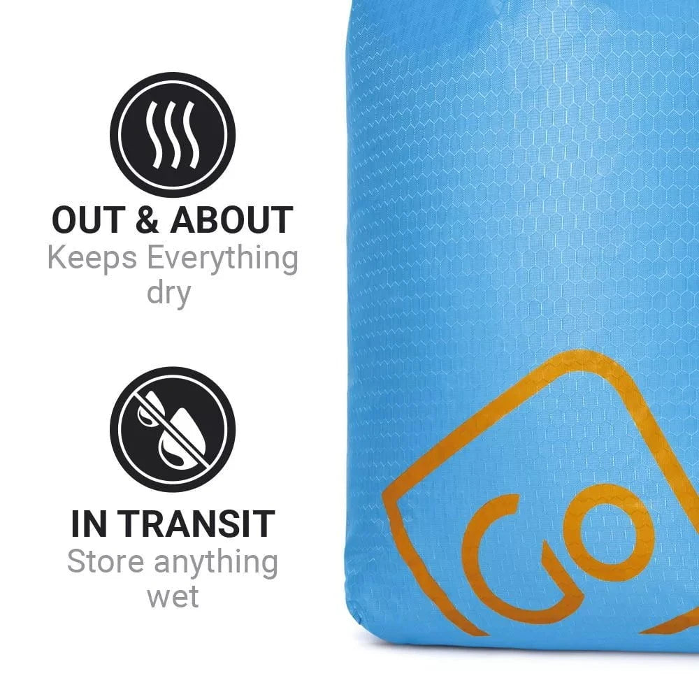 Waterproof Go Travel Wet or Dry Bag 5L - Lightweight & Durable for Swimming, Beach, Camping & Outdoor Activities