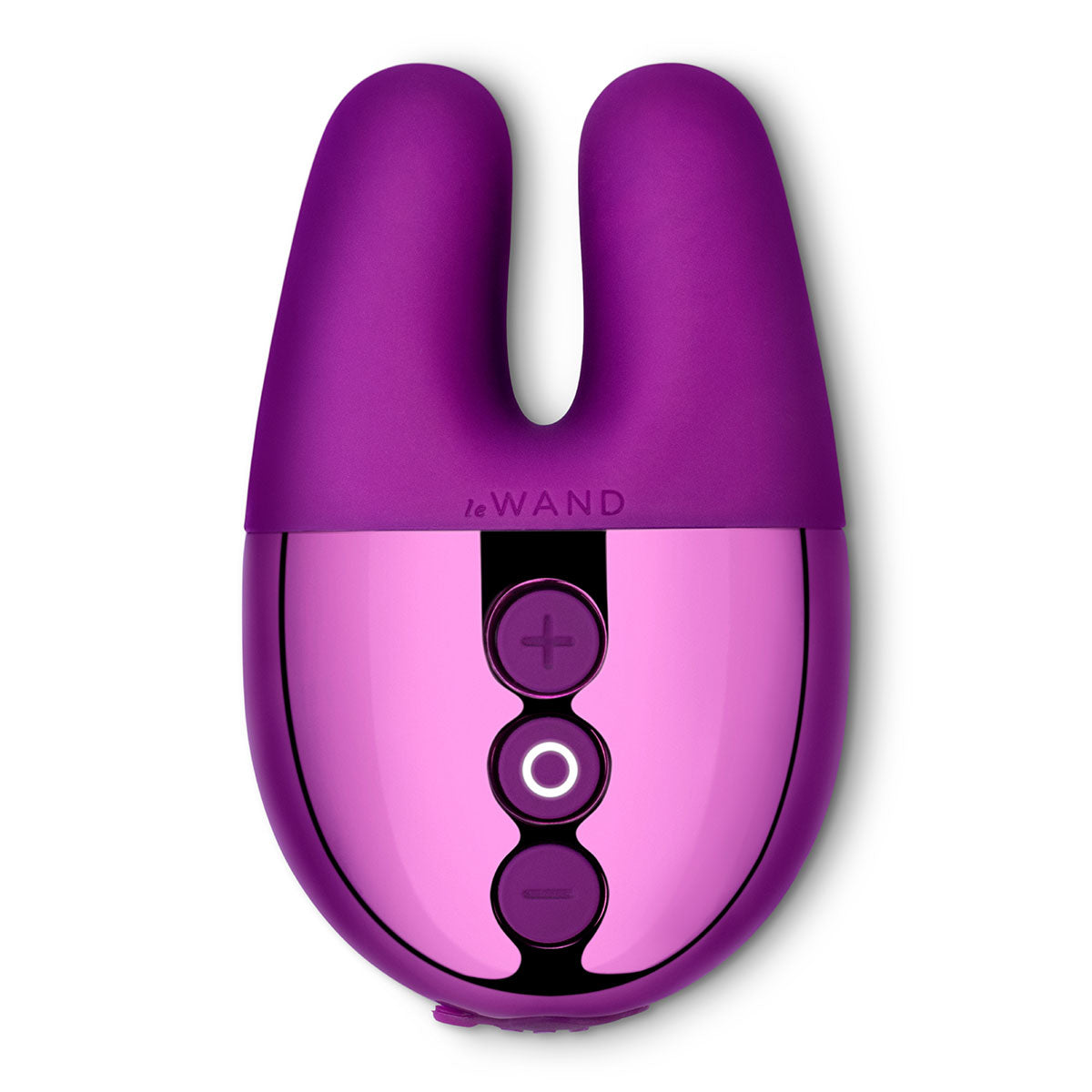 Le Wand Chrome Double Vibe - Dual Motor Rechargeable Massager for Women, Dark Cherry | Perfect for Relaxation & Intimate Moments at Home or Travel