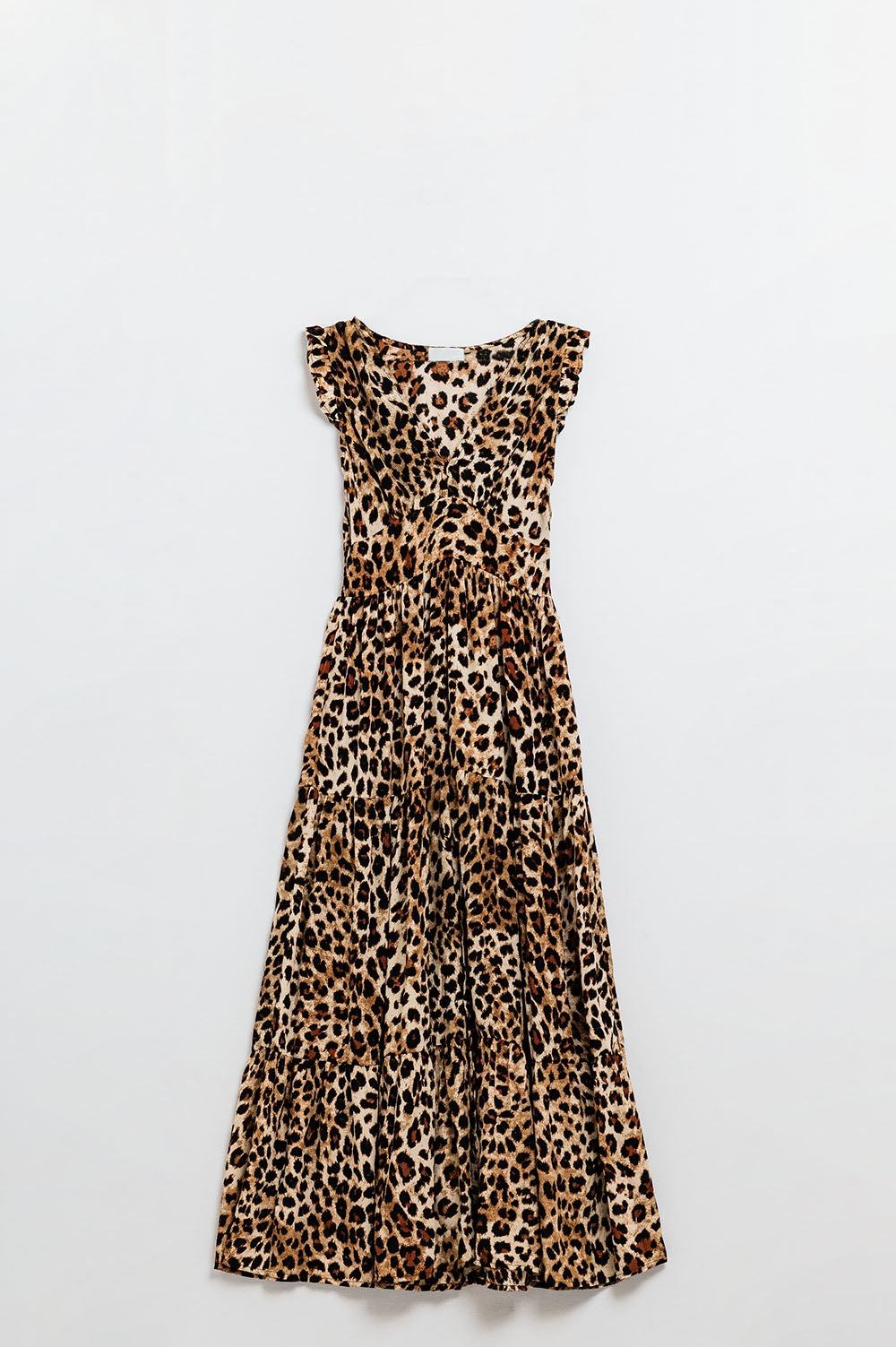 Leopard Print Belted Long Robe for Women - Elegant & Comfortable Loungewear for Home, Spa, and Relaxation