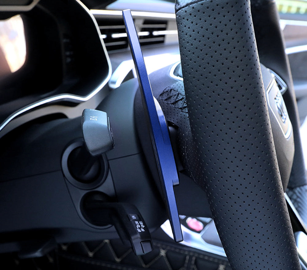 Blue Steering Wheel Paddle Shifter Extension Cover for 2019-2020 Audi A6 A7 | Upgrade Your Driving Experience | Perfect for Racing & Performance Enthusiasts