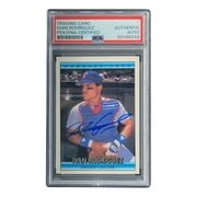 Ivan Rodriguez Signed 1991 Leaf #289 Texas Rangers Rookie Card PSA/DNA Certified - Authentic Baseball Memorabilia for Collectors & Sports Fans