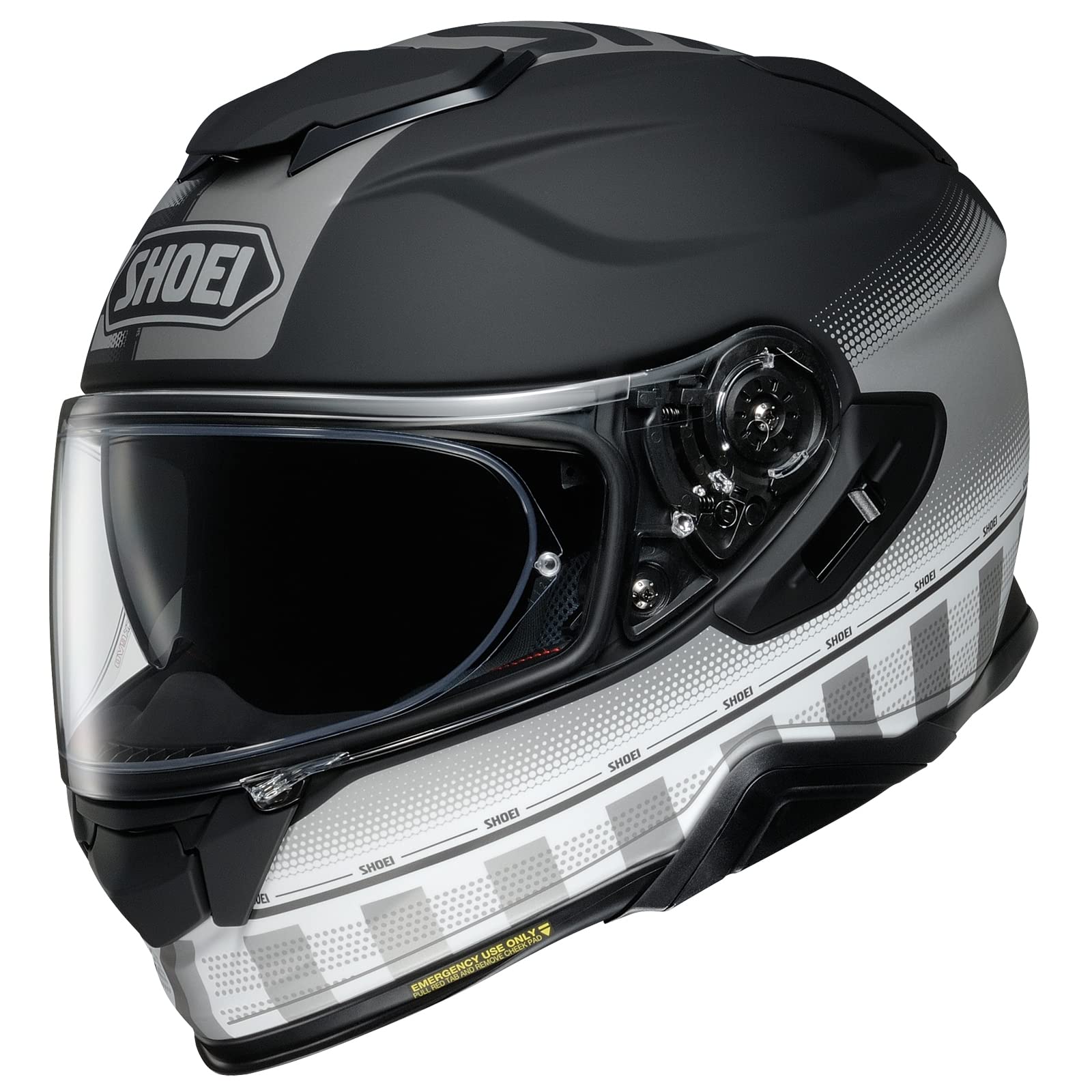 Shoei GT-Air II Tesseract Motorcycle Helmet - DOT & ECE Certified Full Face Helmet for Men & Women - Lightweight, Comfortable & Aerodynamic Design for Street & Touring Riders - Perfect for Commuting, Long Distance Travel & Highway Riding