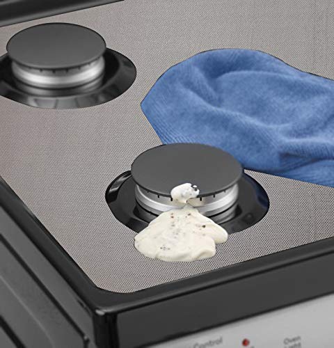 Samsung Gas Cooktop Stove Top Protector - Custom Fit Ultra Thin Reusable Burner Splatter Guard & Spill Cover Liner in Silver (Model NA30N7755TG) - Perfect for Kitchen Safety & Easy Cleaning
