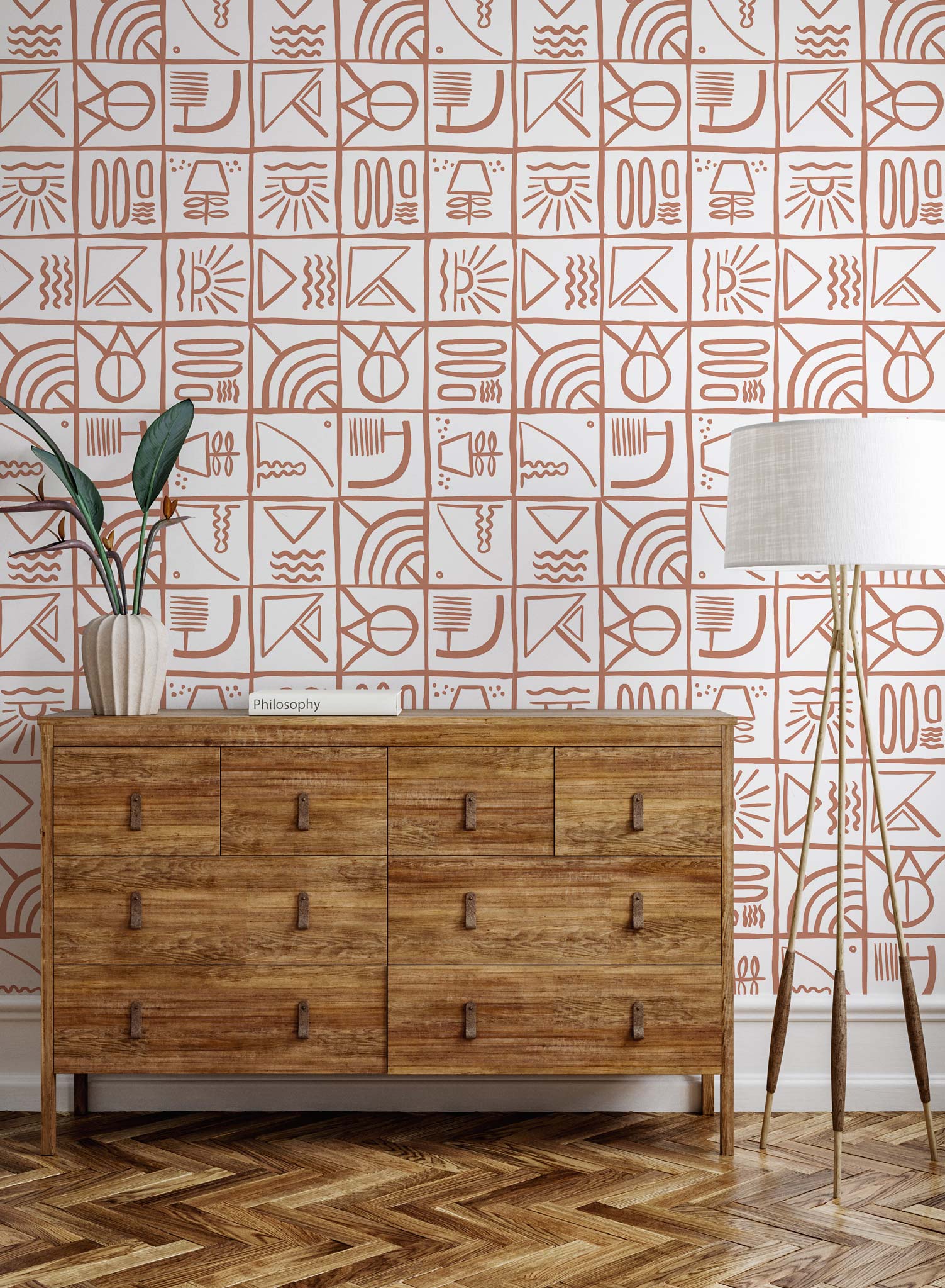 Ideogram Wallpaper - Unique Abstract Art Prints for Modern Home & Office Decor - Perfect for Living Rooms, Bedrooms, and Workspaces