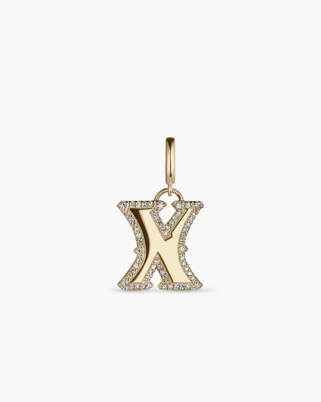 Diamond Era Alphabet Charm Pendant - A-Z Initial Letter Necklace for Women, Personalized Jewelry Gift for Her - Perfect for Birthdays, Anniversaries, and Special Occasions