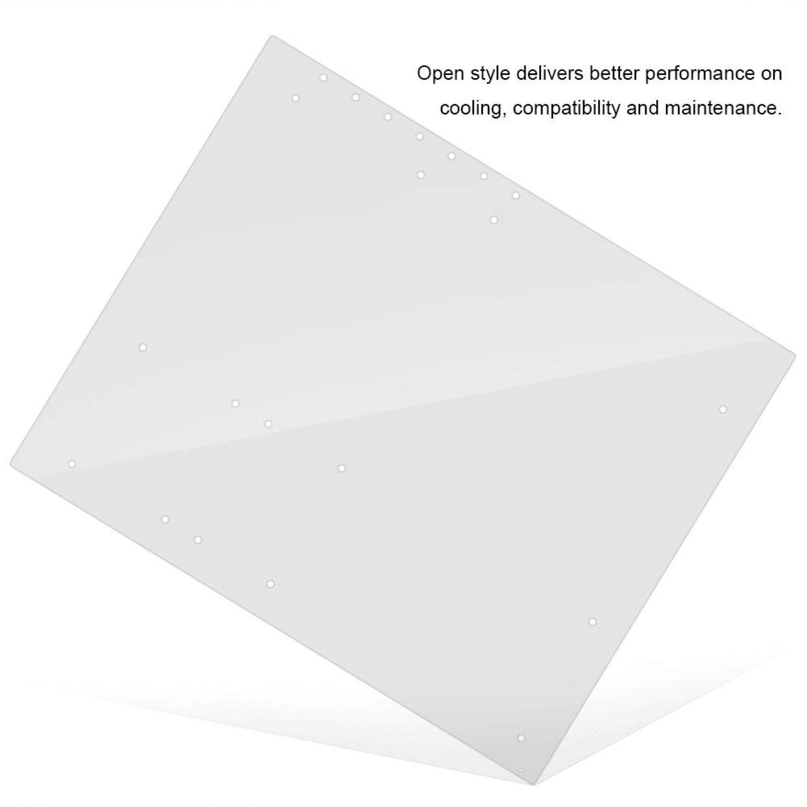Sutinna Open Frame Transparent Acrylic Computer Case - 4mm DIY ATX Motherboard Stand with Excellent Heat Dissipation | Perfect for Gaming PC Builds, Home Office Workstations & Tech Enthusiast Projects