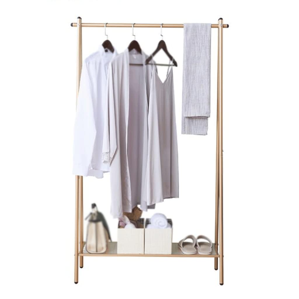 YYQX Freestanding Coat Rack & Shoe Organizer - 2-in-1 Herringbone Design Clothes Hanger with Floor-Standing Storage (84x34x153cm) for Bedroom, Entryway & Closet Organization (Color: A)