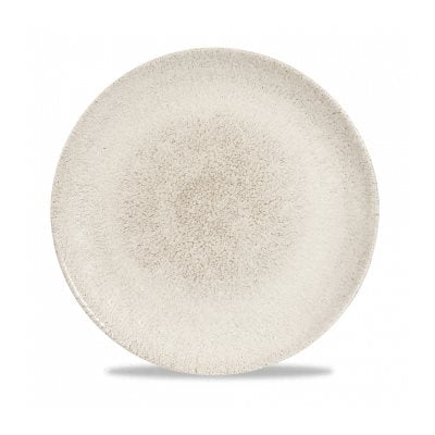 Churchill Studio Prints Raku 10.25-Inch Coupe Plate in Agate Grey - Set of 12 Ceramic Dinner Plates - Elegant Stoneware for Fine Dining, Restaurant Serveware & Home Decor