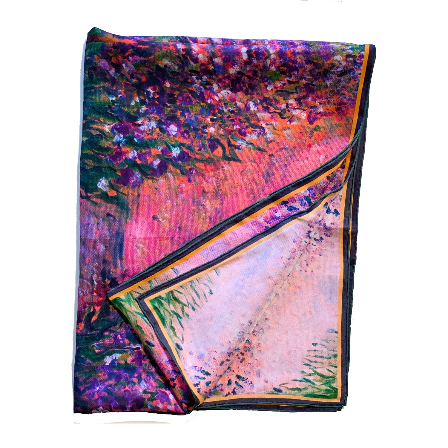 Elegant Lily Walk Long Silk Scarf for Women - Soft Luxury Fashion Accessory for Dresses, Coats & Evening Wear