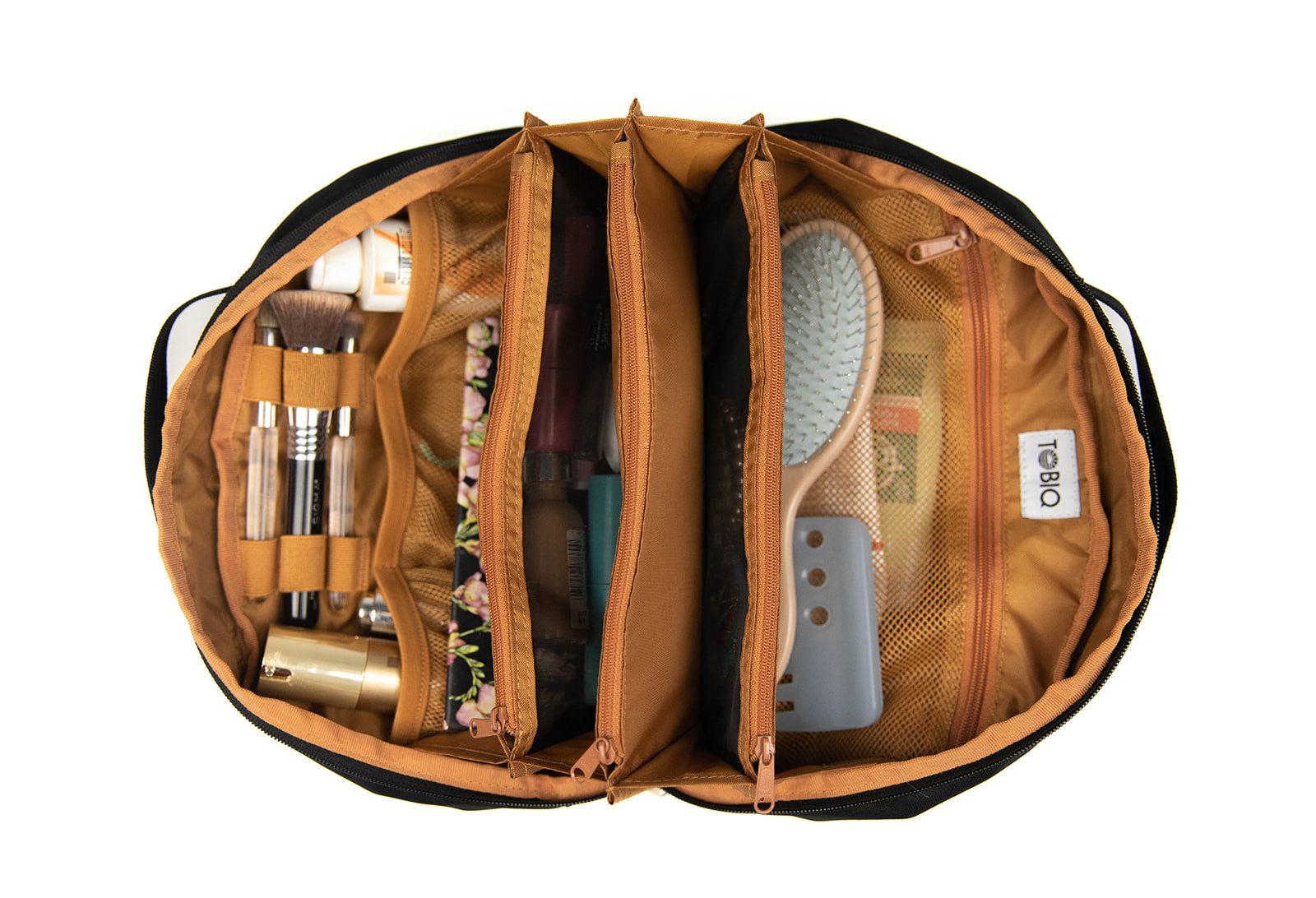 Tobiq Travel Toiletry Bag for Men & Women - Waterproof Hanging Cosmetic Organizer with Multiple Pockets - Perfect for Vacation, Gym, Camping & Business Trips