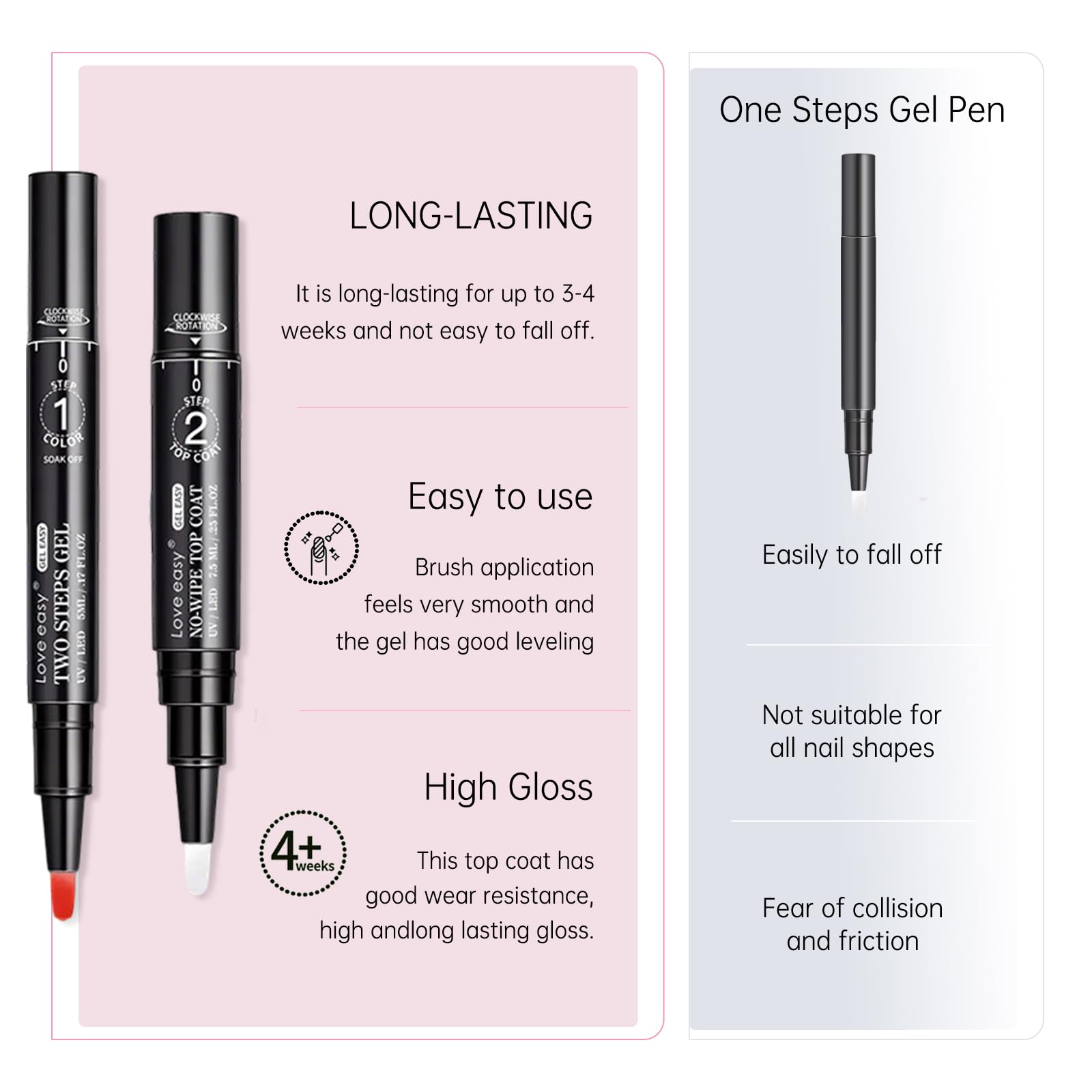 UV LED Gel Nail Polish Pen Set - 6 Nude Colors, Long Lasting & Chip Resistant for Salon-Quality Manicures at Home | Perfect for DIY Nails, Gifts & Professional Use