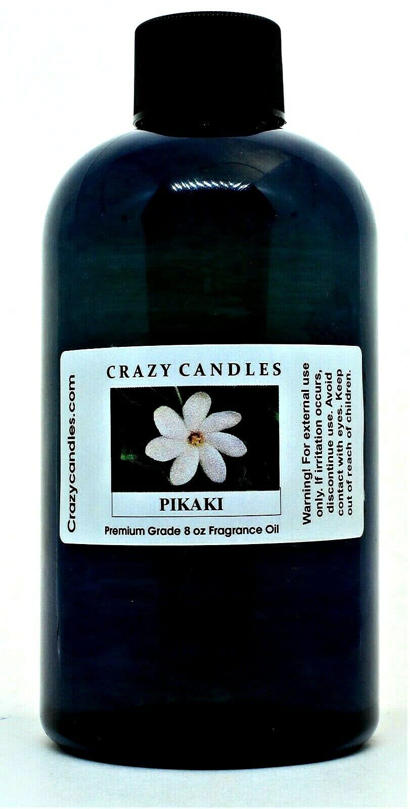 8oz Pikaki Fragrance Oil - Premium Grade Scented Oil for Diffusers, Candles & Soap Making (8 Fl Oz/237ml) by Crazy Candles - Perfect for Aromatherapy, Home & Spa Use