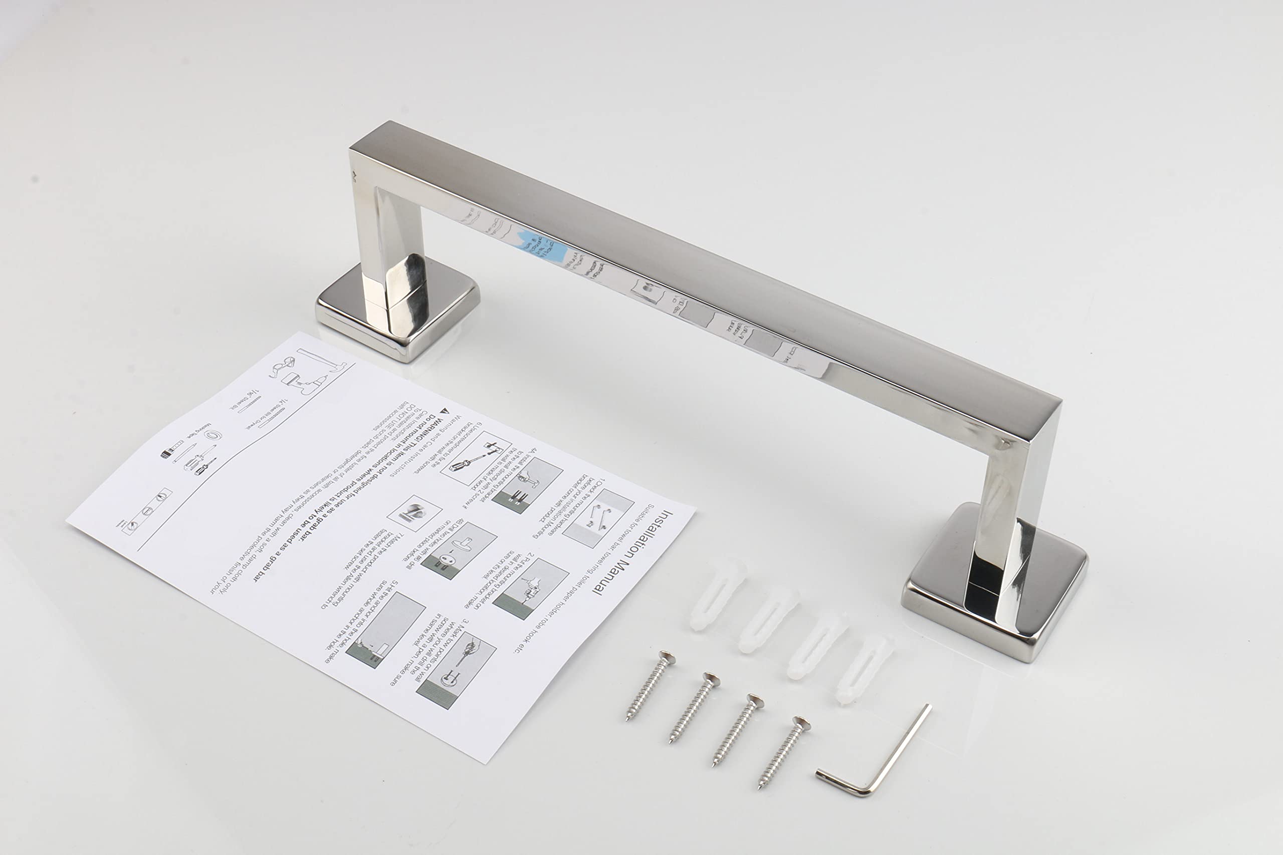 TocTen Heavy Duty Stainless Steel Towel Rack - 12