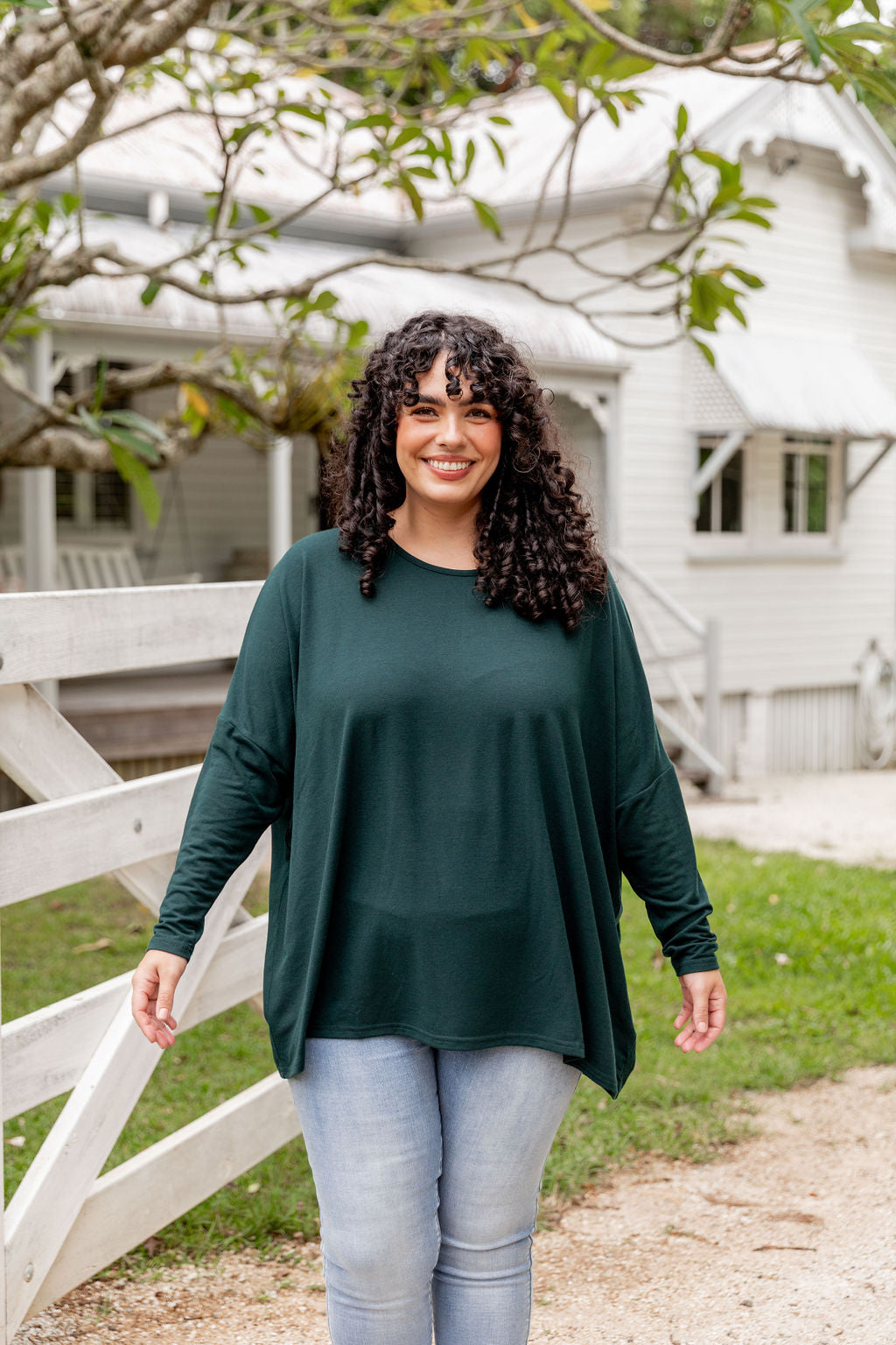 Stylish Harlow Knit Top in Forest Green - Soft & Comfortable Women's Casual Sweater for Everyday Wear | Perfect for Fall & Winter Outfits