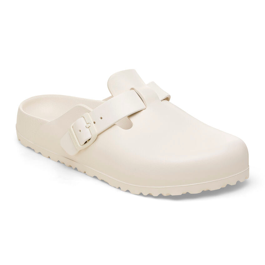 Birkenstock Boston Essentials EVA Clogs in Eggshell - Lightweight Comfortable Unisex Slides for Men & Women - Perfect for Home, Garden, Beach and Casual Wear