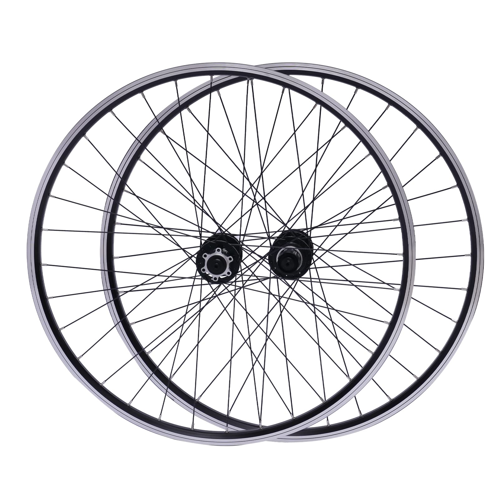 29 Inch Mountain Bike Wheelset - Disc Brake Ready, Aluminum Alloy Rims, Quick Release for Cassette - Perfect for Trail Riding & Off-Road Cycling