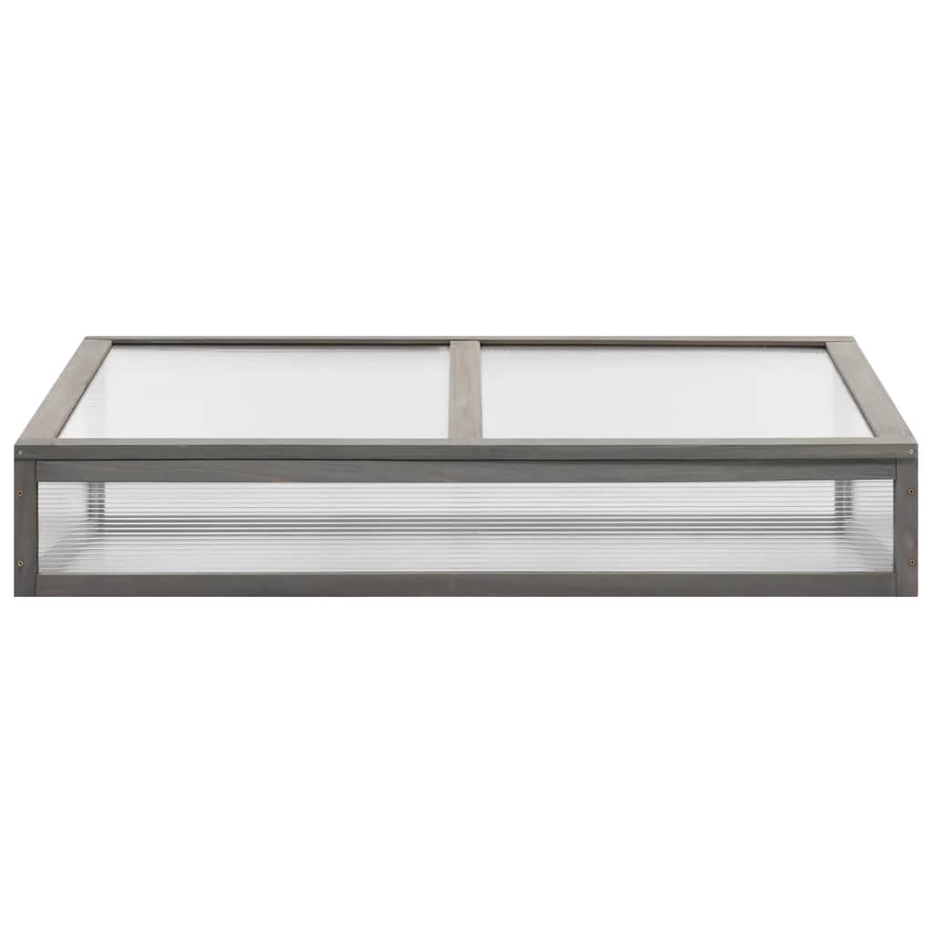 43.3x21.3x47.2 Inch Solid Fir Wood Raised Garden Bed with Greenhouse Cover - Outdoor Planter Box for Balcony, Patio & Yard - Perfect for Growing Vegetables, Flowers & Herbs