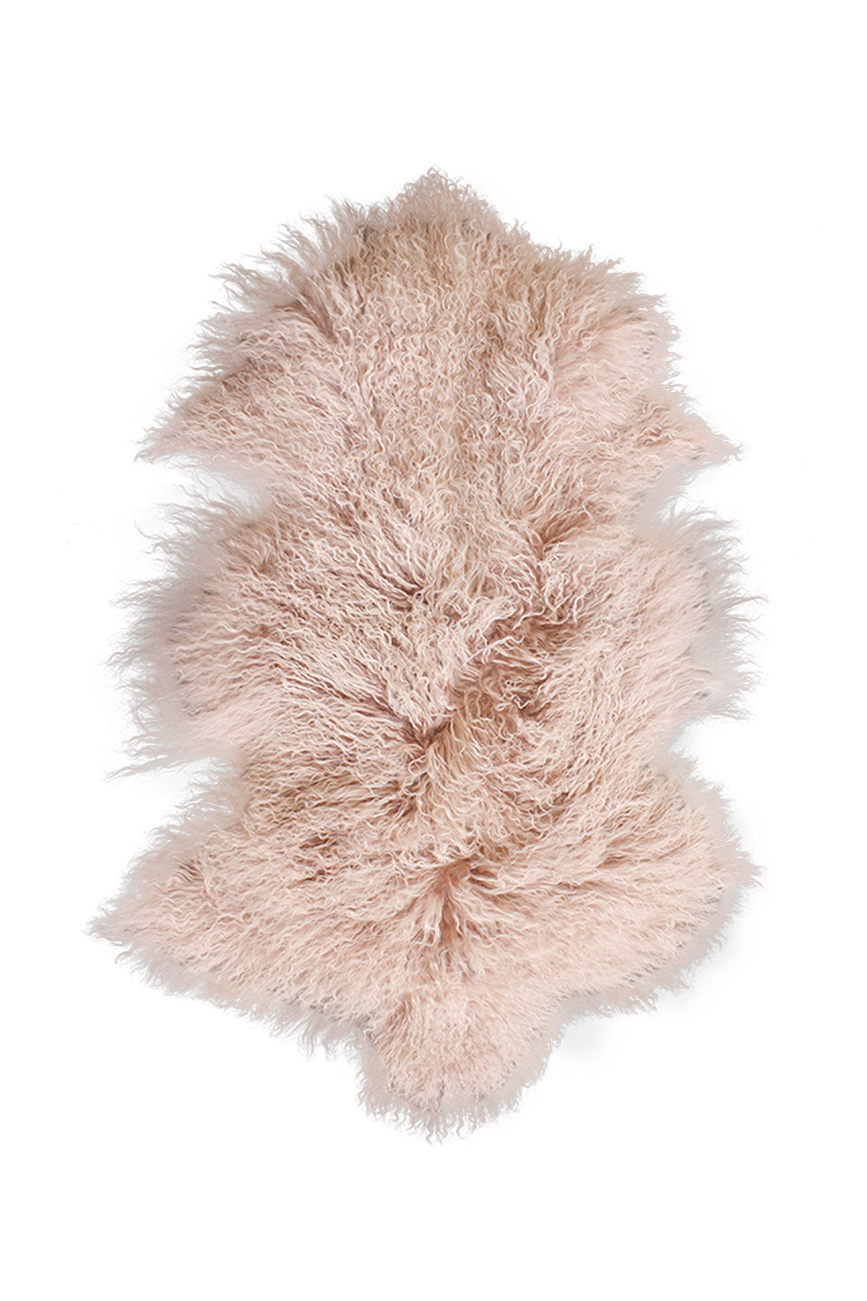 Premium Meru Tibetan Blush Pink Lamb Skin Rug 60x90cm - Soft Luxury Home Decor for Bedroom, Living Room & Meditation Space