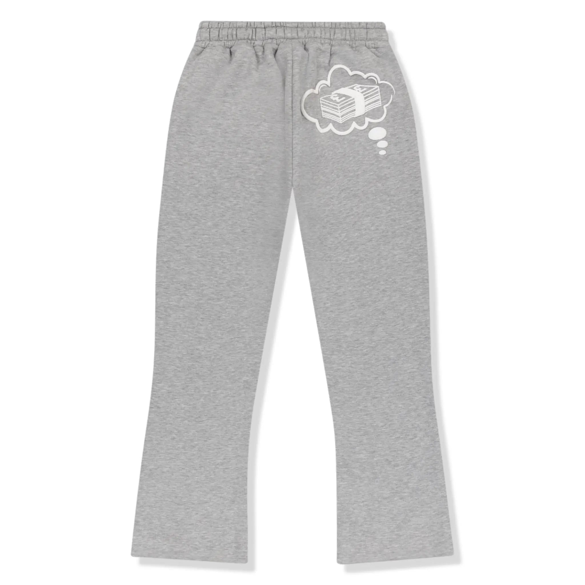 Premium Light Grey & White Joggers for Women/Men - Soft Comfortable Lounge Pants - Perfect for Yoga, Running, Travel & Casual Wear