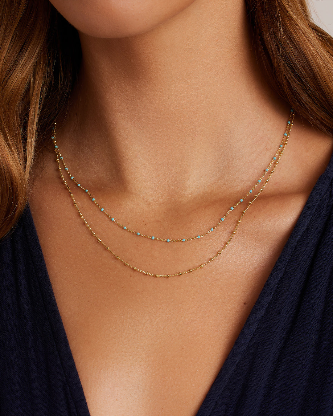 Elegant Capri Layer Necklace for Women - Trendy Layered Gold & Silver Chain Necklace - Perfect for Casual, Office & Evening Wear
