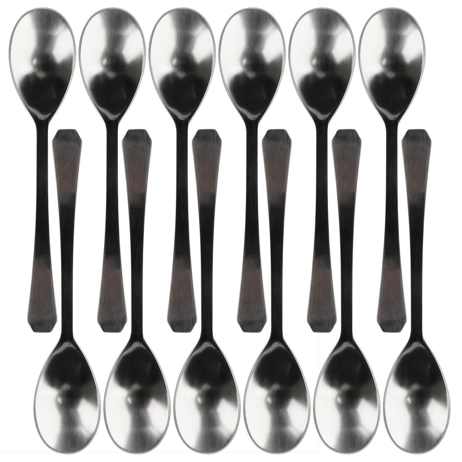 Premium Stainless Steel Egg Spoons Set - Hard & Soft Boiled Egg Scoop, Teaspoon for Coffee, Iced Tea, Ice Cream - Durable Kitchen Utensils for Breakfast, Dessert & Beverage Serving