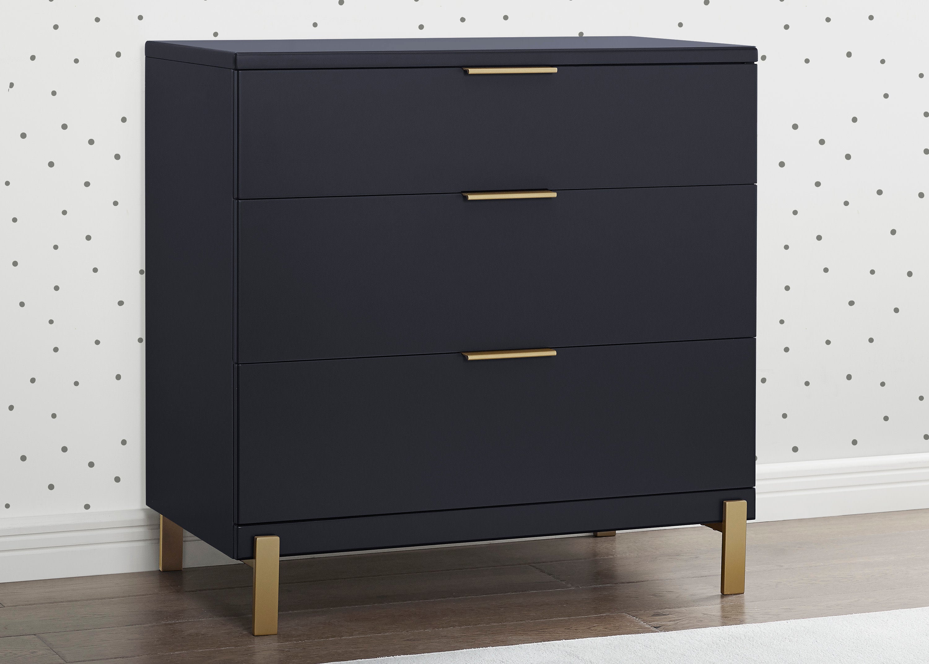 Hendrix 3 Drawer Dresser - Modern Wooden Chest of Drawers for Bedroom Storage & Organization | Perfect for Clothes, Accessories, and Home Decor