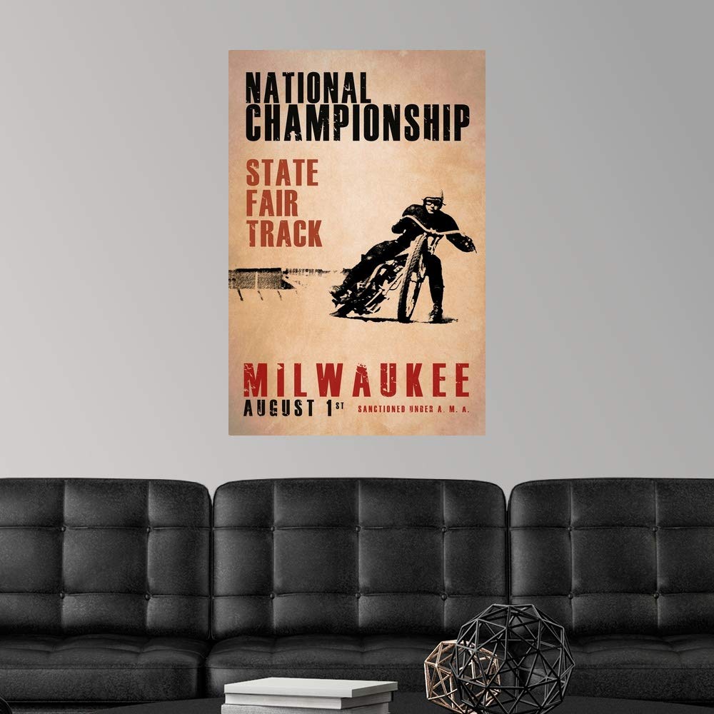 NationalChamps Milwaukee Wall Decal - Premium Sports Artwork for Home & Office Decor | Perfect for Fans, Game Rooms & Sports Bars