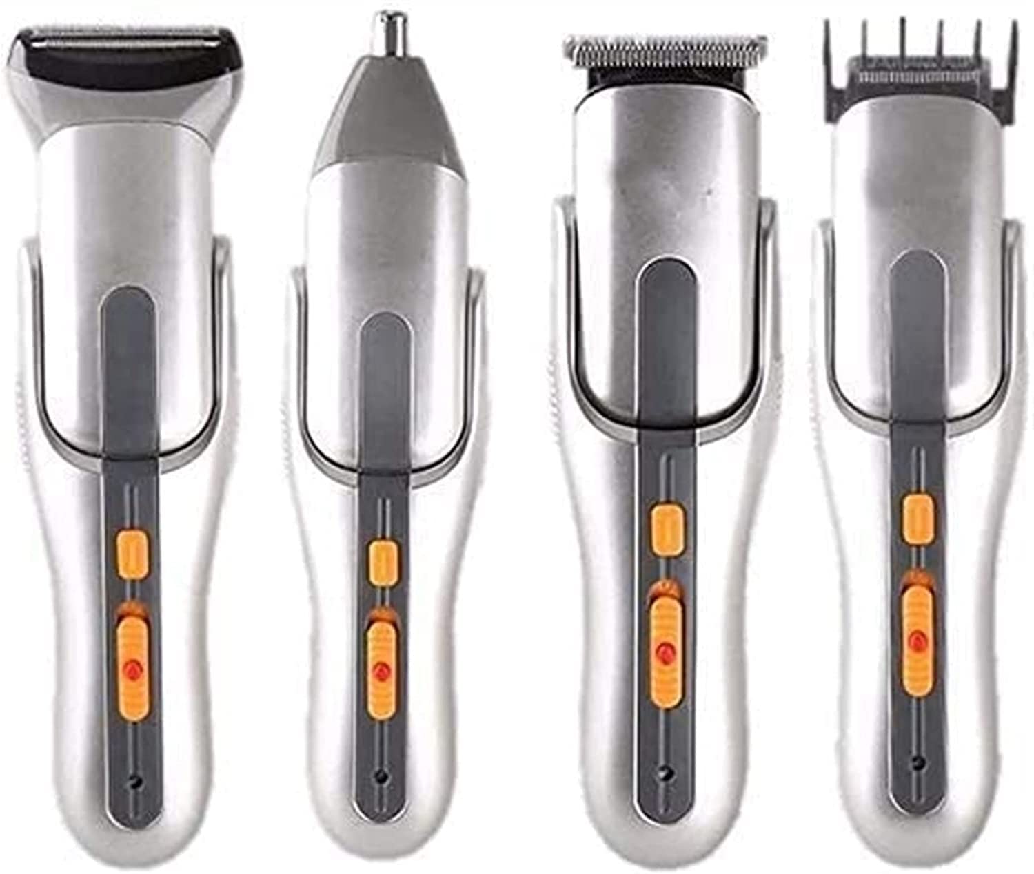 5-in-1 Professional Men's Grooming Kit - Rechargeable Beard Trimmer, Hair Clippers, Mustache & Body Trimmer - Waterproof Nose & Ear Hair Trimmer for Men - Perfect Gift for Father, Husband & Boyfriend - Ideal for Home, Travel & Daily Grooming Routine