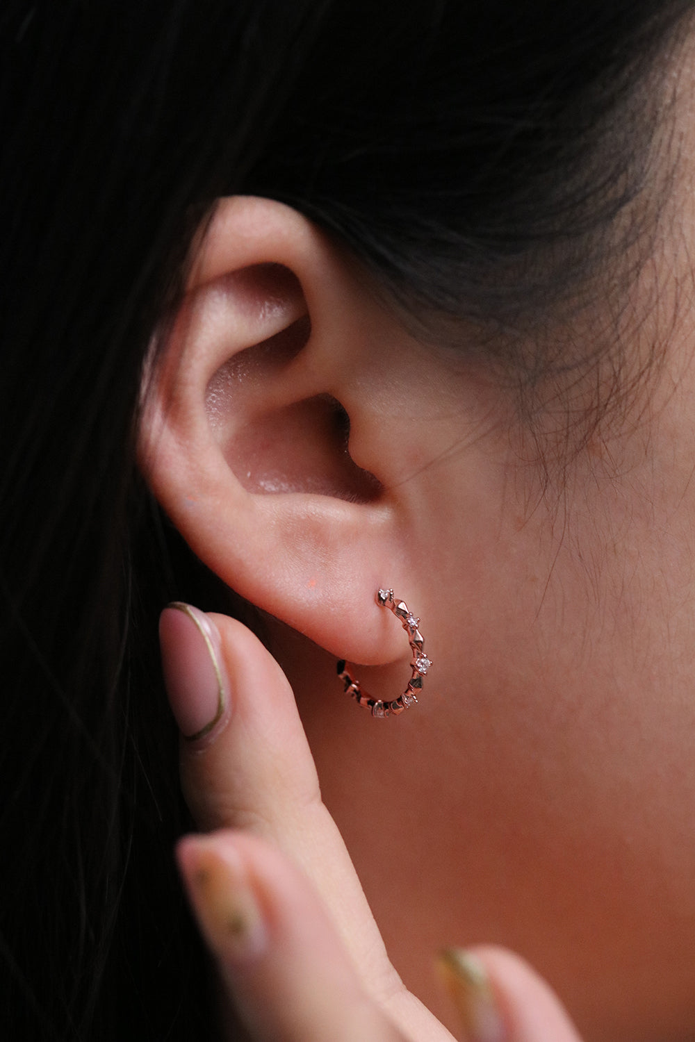 Cubic Hoop Earrings for Women - Trendy Geometric Jewelry for Everyday Wear & Special Occasions