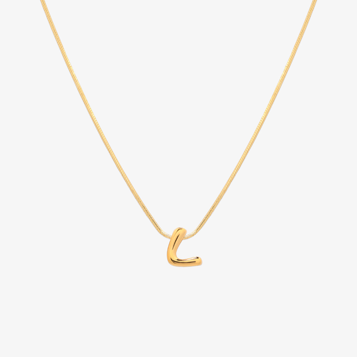 Bubble Initial Pendant Necklace - 50cm Gold/Silver Personalized Name Necklace for Women - Perfect Gift for Birthday, Anniversary & Valentine's Day