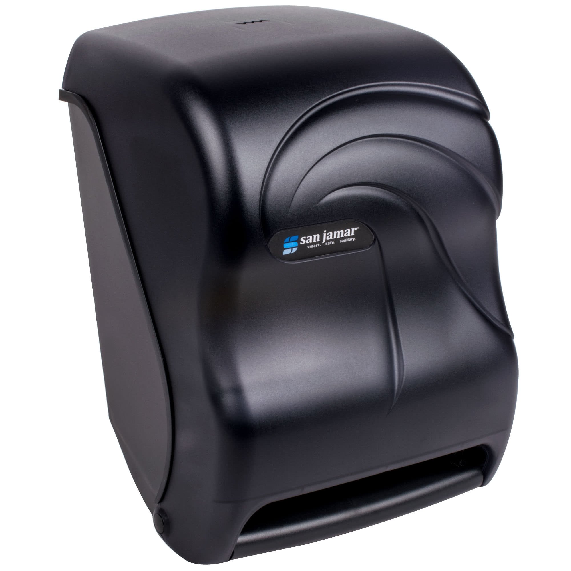 TableTop King T1390TBK Tear-N-Dry Black Hands-Free Paper Roll Towel Dispenser - Ideal for Restaurants, Kitchens & Commercial Bathrooms