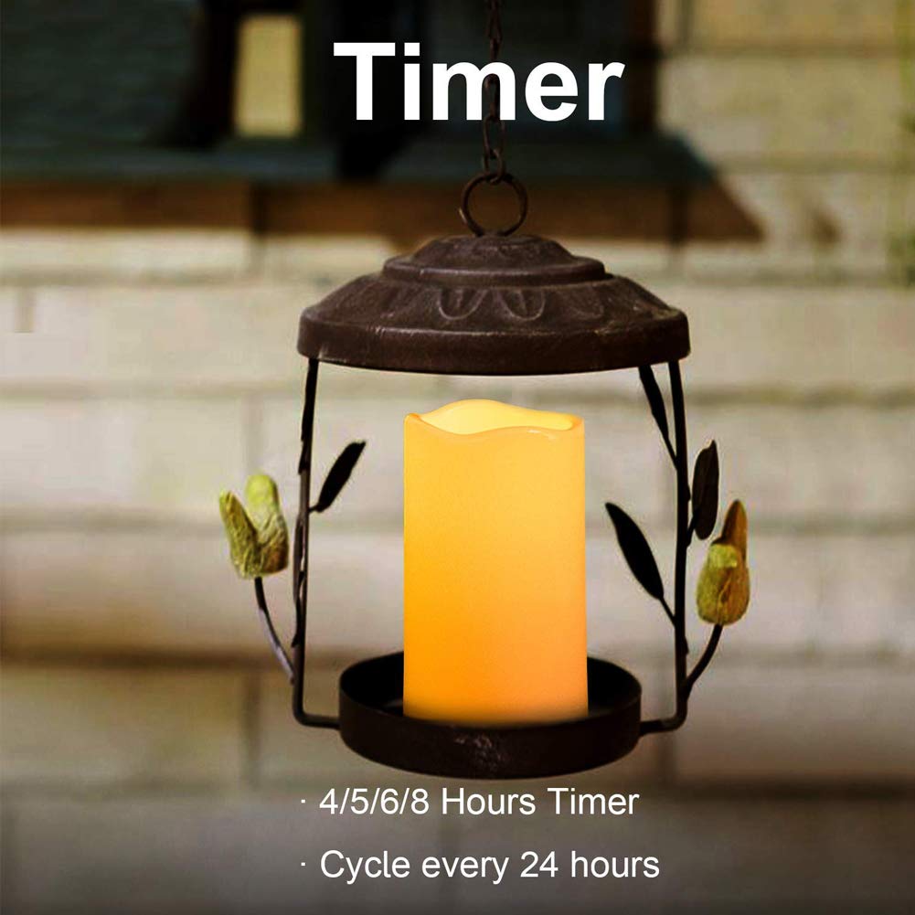 Flameless LED Candles Set of 6 - Battery Operated Flickering Candles 6