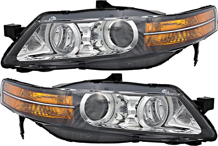 2007-2008 Acura TL HID Headlights Replacement Set - Driver & Passenger Side Compatible with Base/Navigation Models | Perfect for Night Driving & Auto Restoration Projects