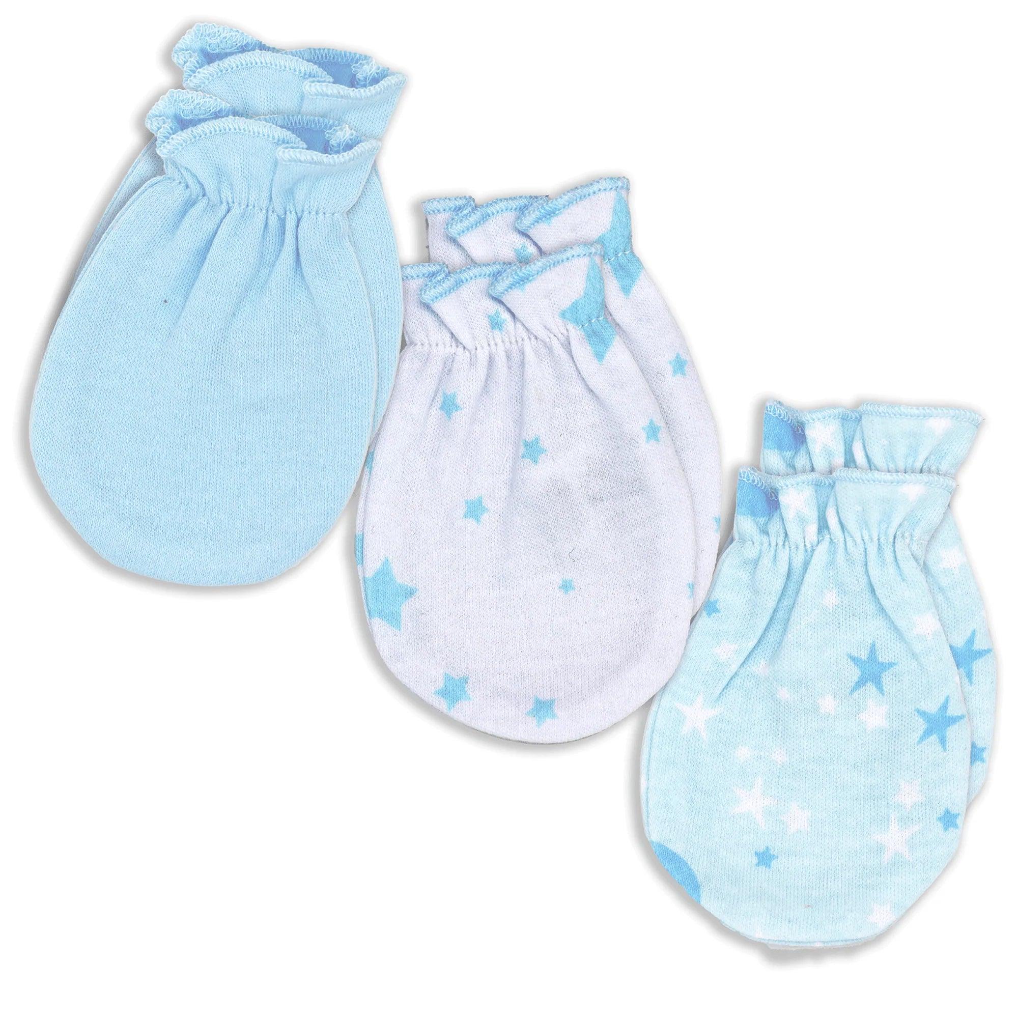 3 Pack Baby Galaxy Scratch Mittens - Soft & Breathable Newborn Mittens for Sensitive Skin - Perfect for Sleep, Play & Protecting Baby's Face