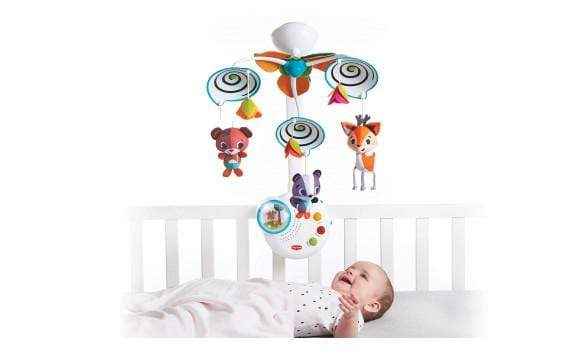 Tiny Love Into the Forest Classic Baby Mobile - Soothing Musical Crib Mobile with Nature Animals for Nursery Decor & Infant Development