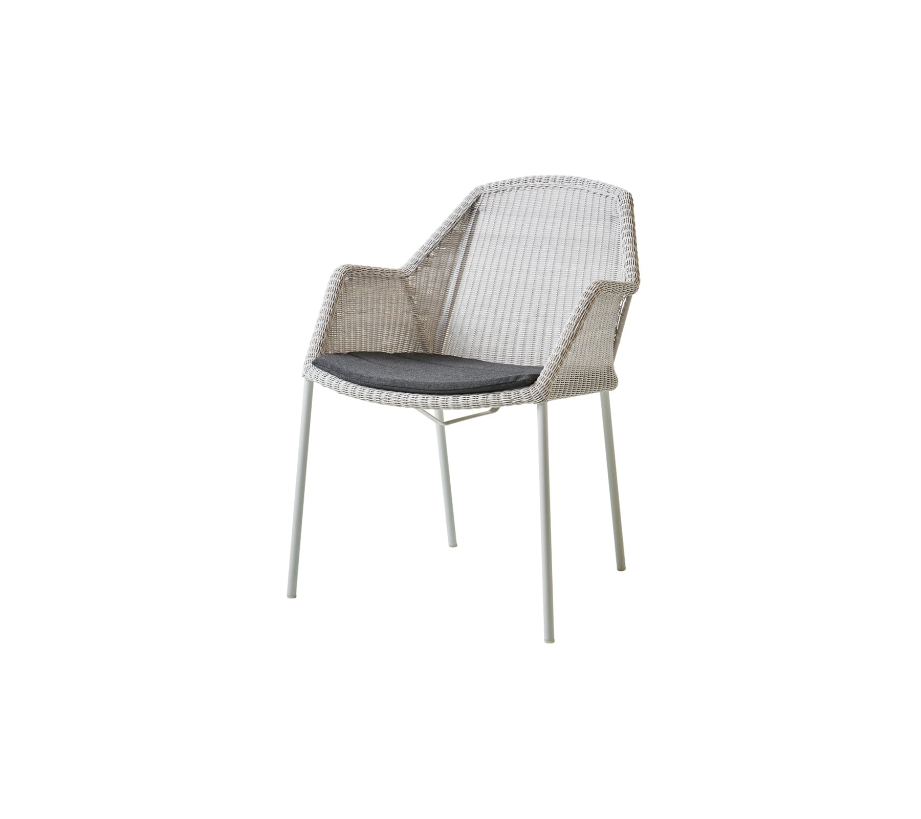 Breeze Stackable Outdoor Dining Armchair Set of 2 - Weather-Resistant Patio Chairs for Backyard, Poolside & Garden Relaxation