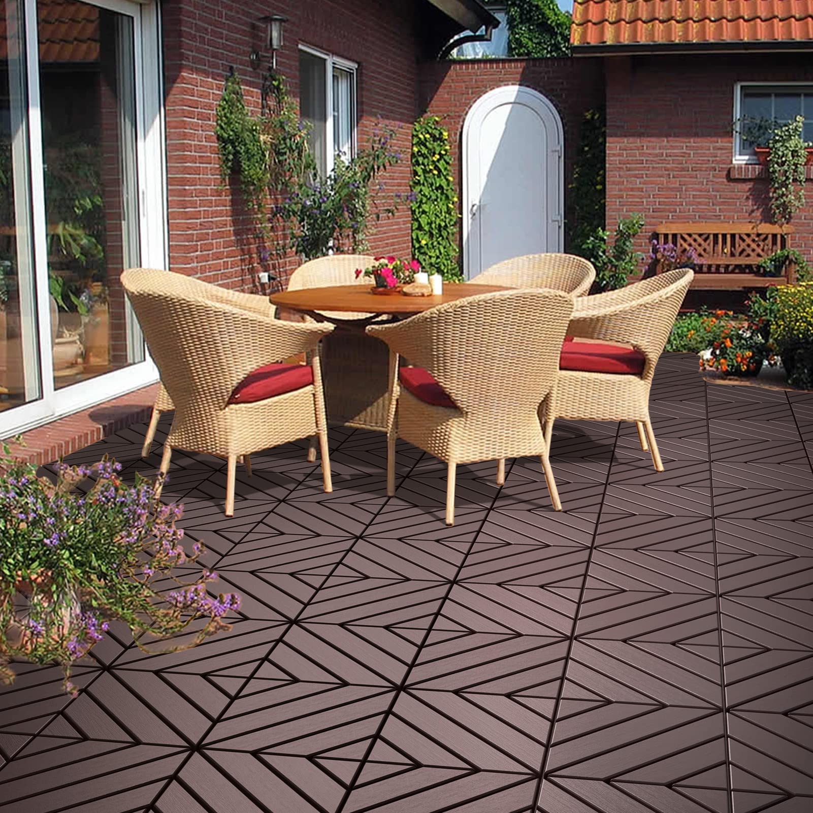 Interlocking Deck Tiles 11.8
