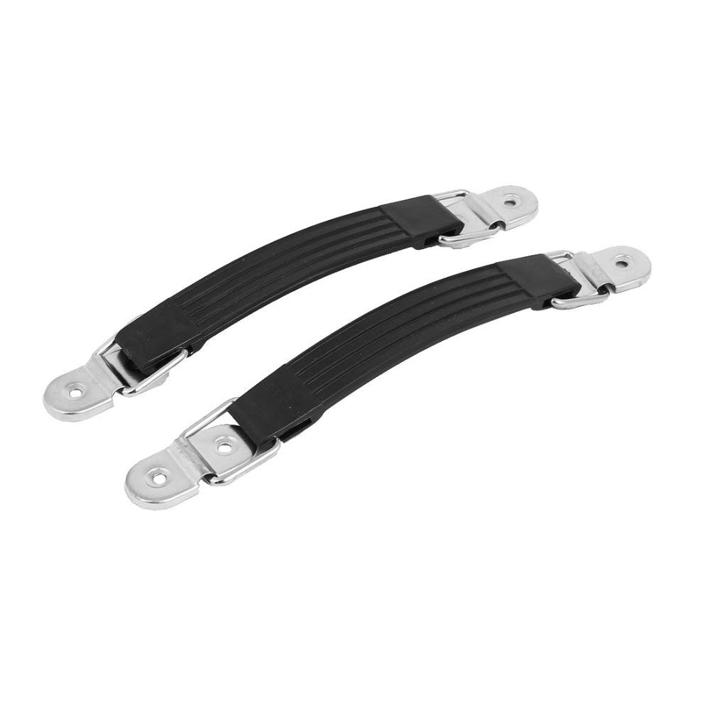 2PCS Black Plastic Cabinet Handles 185mm Length - Durable Furniture Suitcase & Box Pull Handles for Wardrobes, Drawers, Storage Cases & DIY Projects