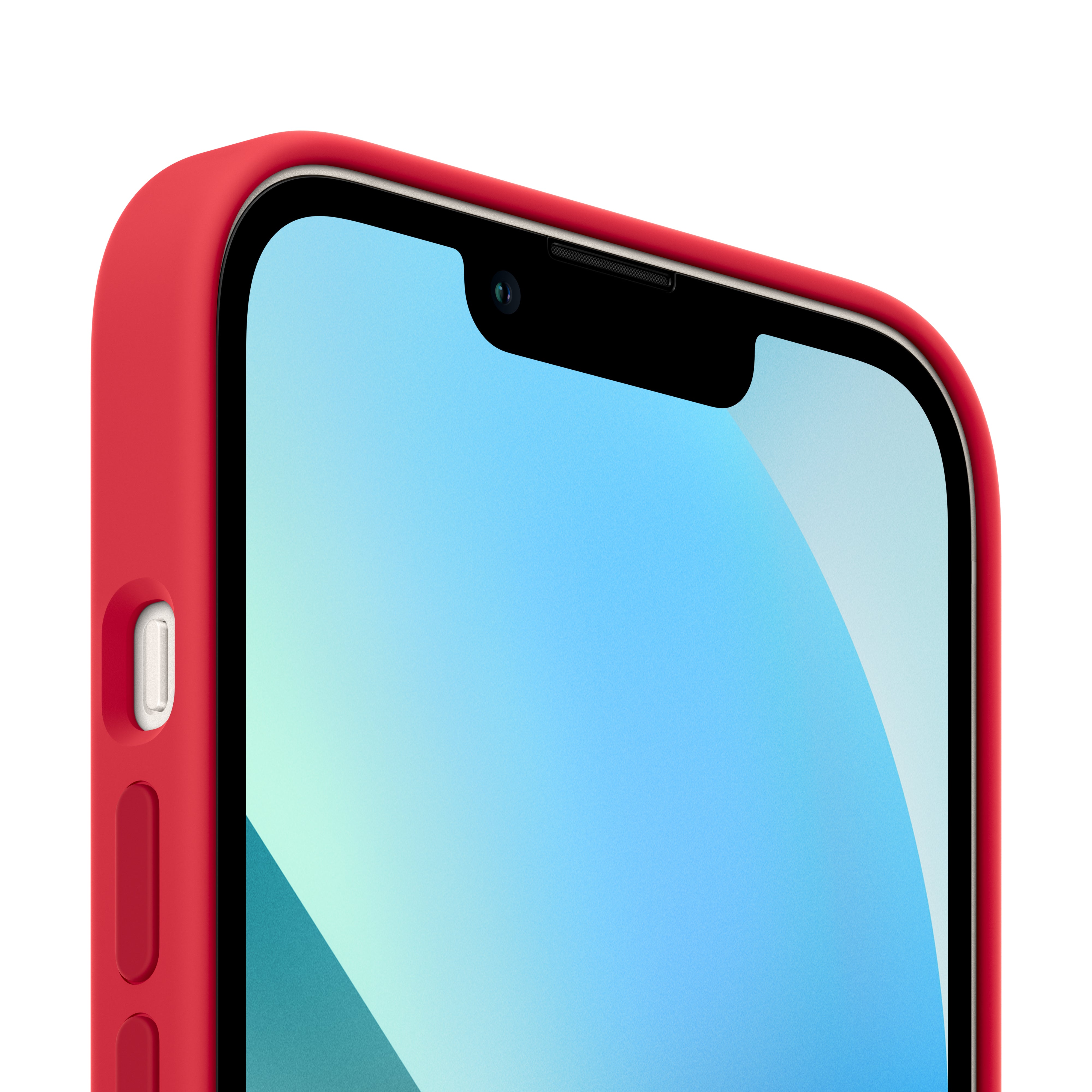 iPhone 13 Silicone Case - Shockproof & Anti-Scratch Protective Cover for iPhone 13 (Red) | Slim Fit, Soft Touch, Perfect for Everyday Use & Outdoor Activities