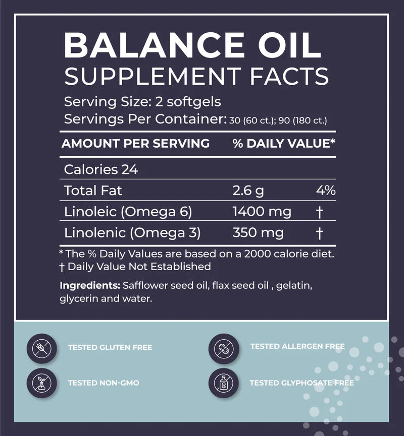 Premium Balance Oil 60Sg - Natural Wellness Supplement for Stress Relief & Relaxation - Perfect for Aromatherapy, Massage & Daily Self-Care