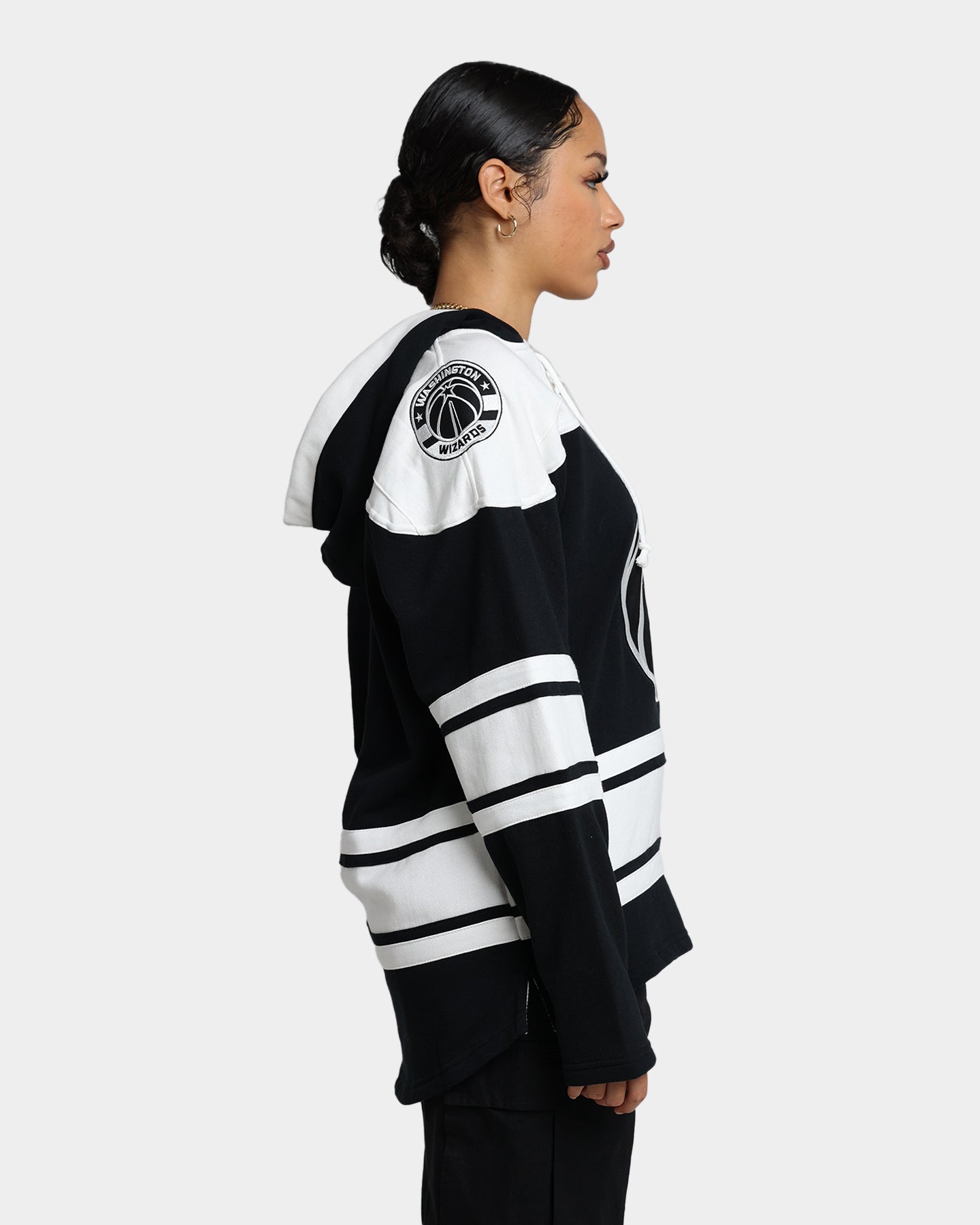 47 Brand Washington Wizards Superior Lacer Hoodie - Jet Black NBA Fan Gear for Men & Women | Perfect for Basketball Games, Casual Wear & Sports Outfits