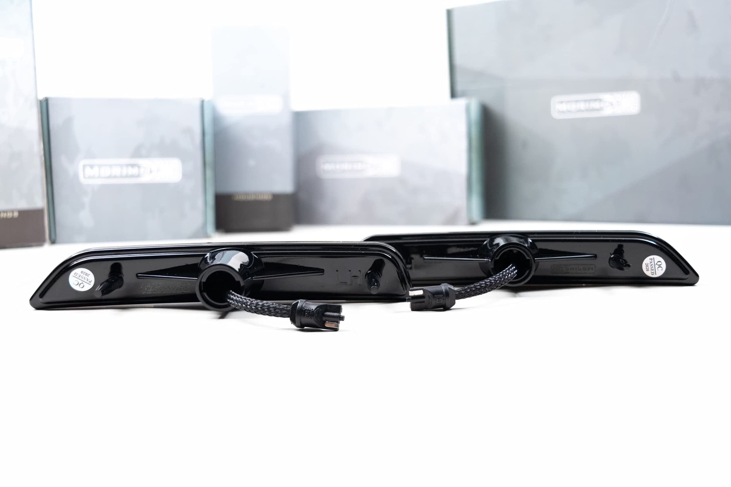 Morimoto XB LED Side Markers - Smoked Housing for Ford Mustang (2010-2014) | Plug & Play Assembly | Easy Installation | Front Amber LED Lights (LF7929) | Perfect for Night Driving & Car Customization