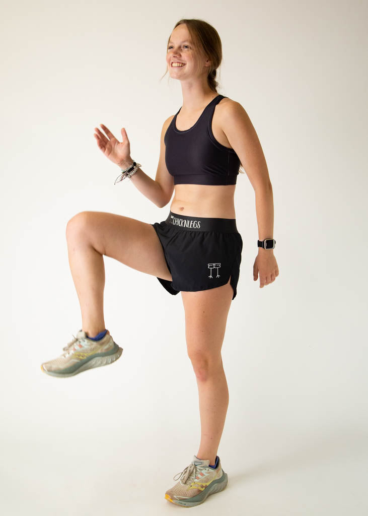 Black OG Sports Bra for Women - High Support Workout Top for Running, Yoga & Gym - Breathable & Comfortable Activewear