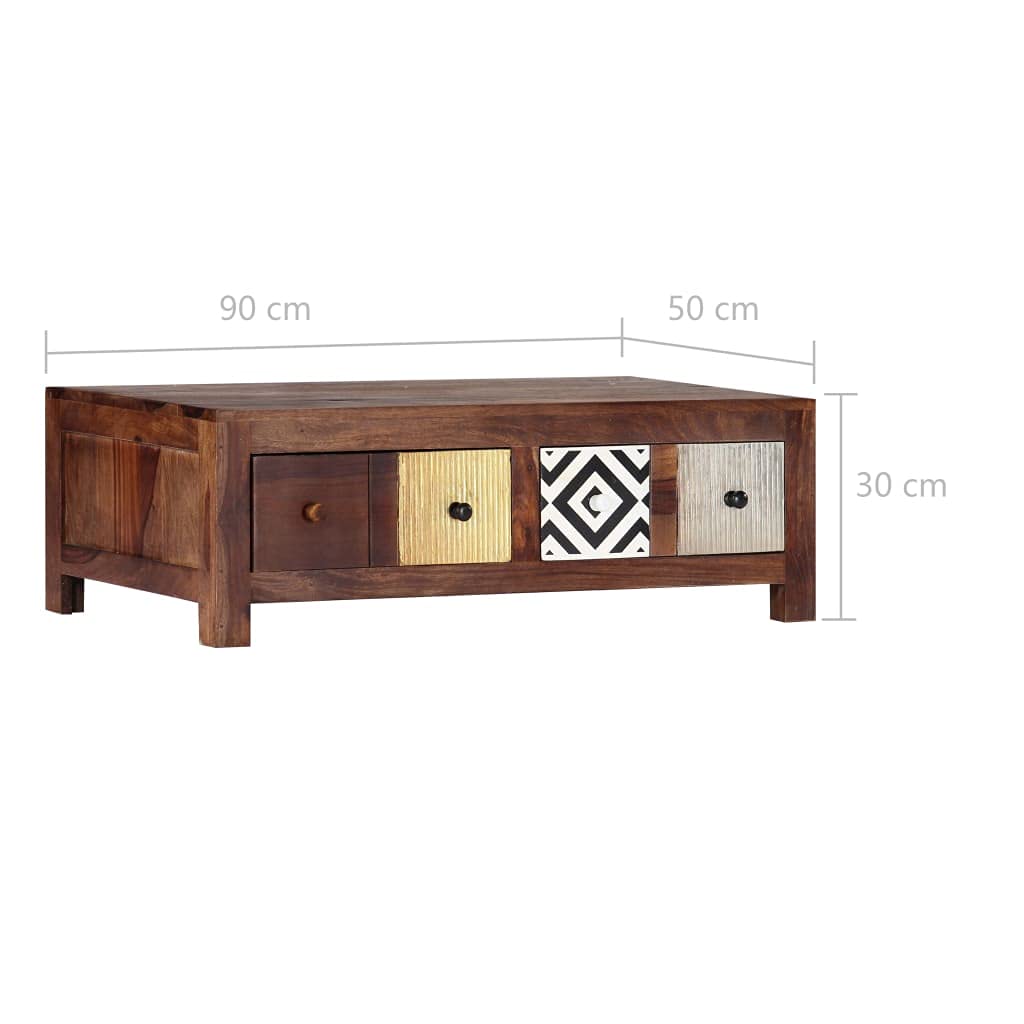 Modern Coffee Table with Storage - 35.4