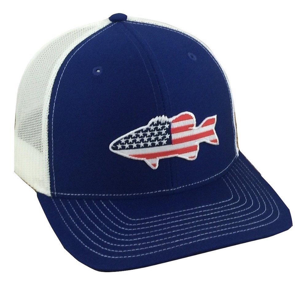 Old Glory American Bass Adjustable Cap - Patriotic Baseball Hat for Men & Women - Perfect for Fishing, Outdoor Sports & 4th of July Celebrations