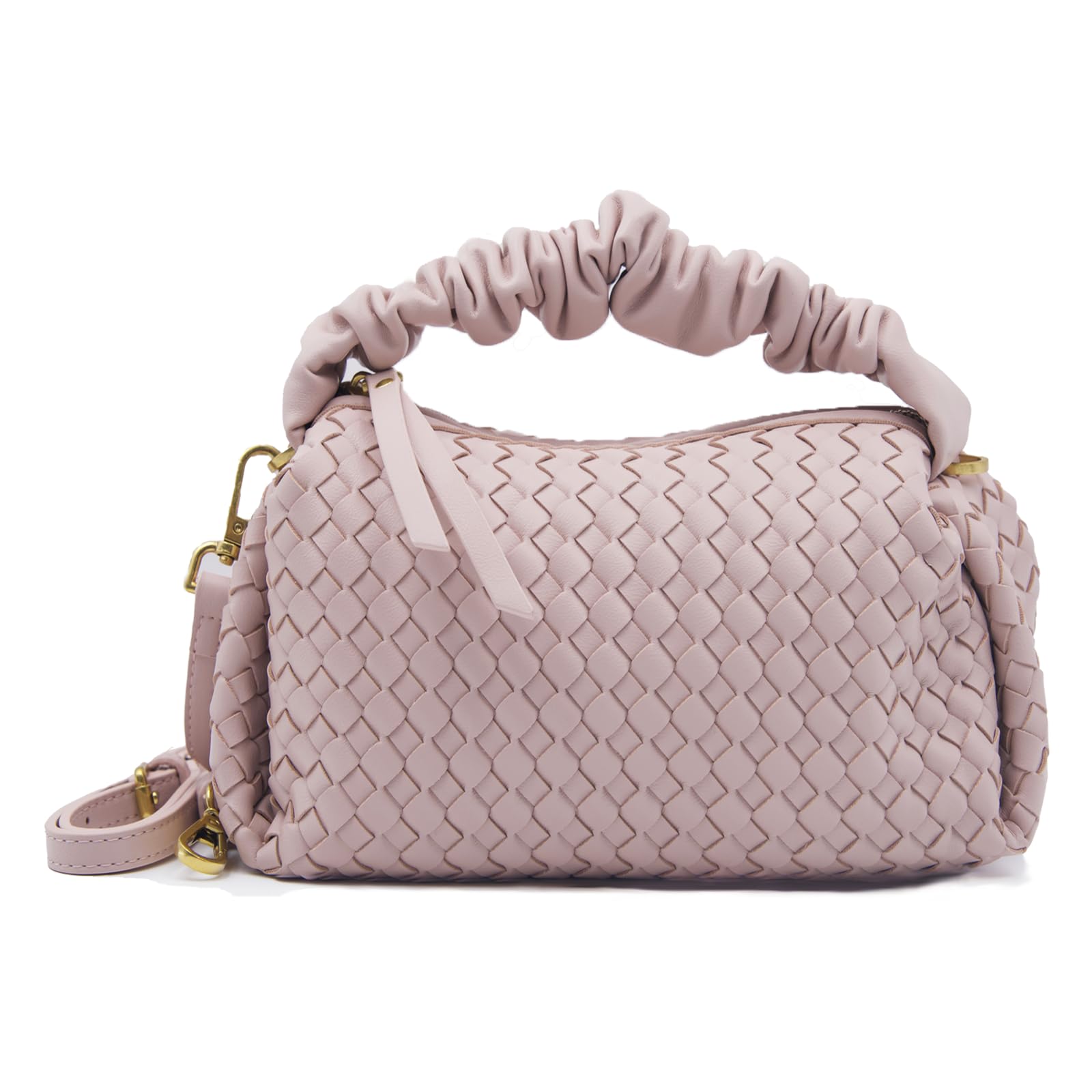 Stylish Vegan Leather Woven Crossbody Bags for Women - Designer Small Handbags & Evening Clutch Purses | Perfect for Parties, Date Nights & Casual Outings