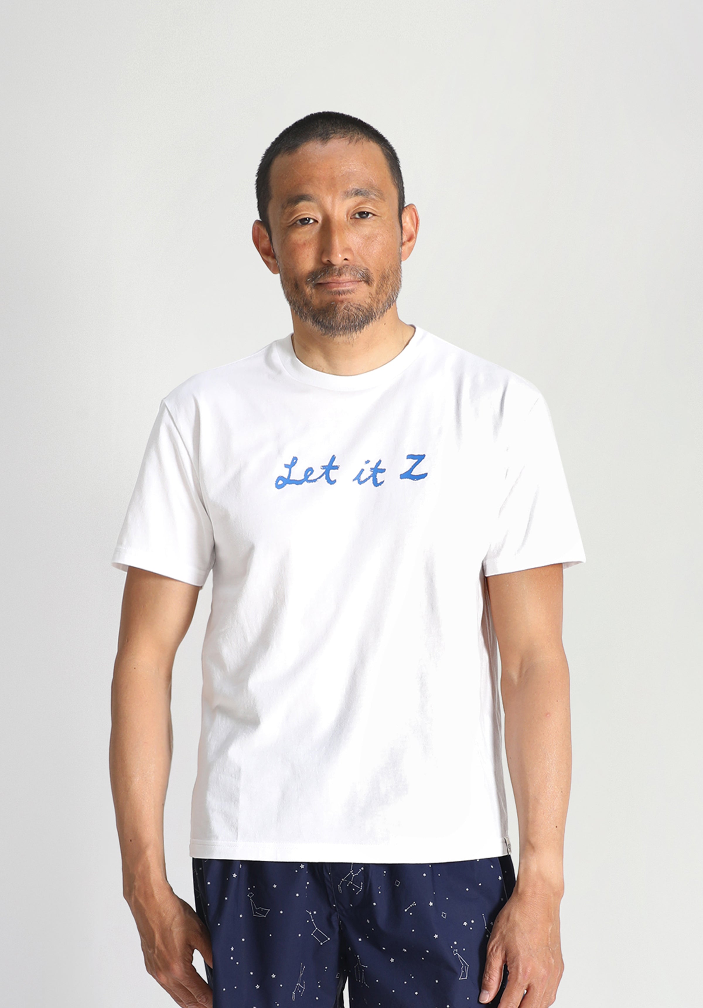 Let it Z White T-Shirt - Soft Cotton Tee for Casual Wear, Street Style & Everyday Comfort